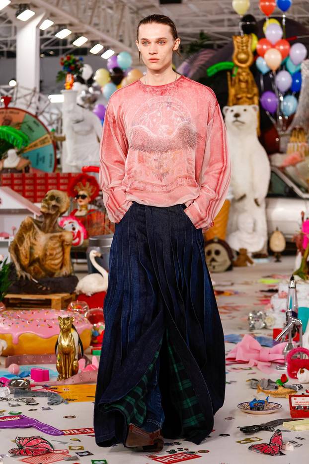 Diesel Fall/Winter 2026/2027 collection during Fashion Week in Milan