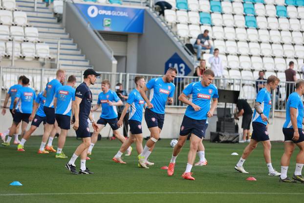 Osijek: Trening češke nogometne reprezentacije