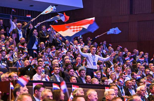 Zagreb: U dvorani Vatroslav Lisinski održan 20. Opći sabor HDZ-a