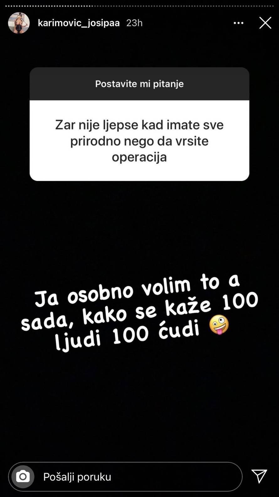 Opet pod nož: Stavit ću umetke u stražnjicu. Volim velike, čvrste