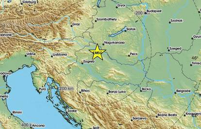 Jak potres 4.0 Richtera pogodio Hrvatsku! Bio je kod Koprivnice