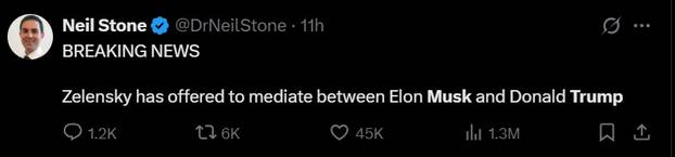 FOTO Društvene mreže  'gore' zbog svađe Trumpa i Muska. Pogledajte najbolje objave...