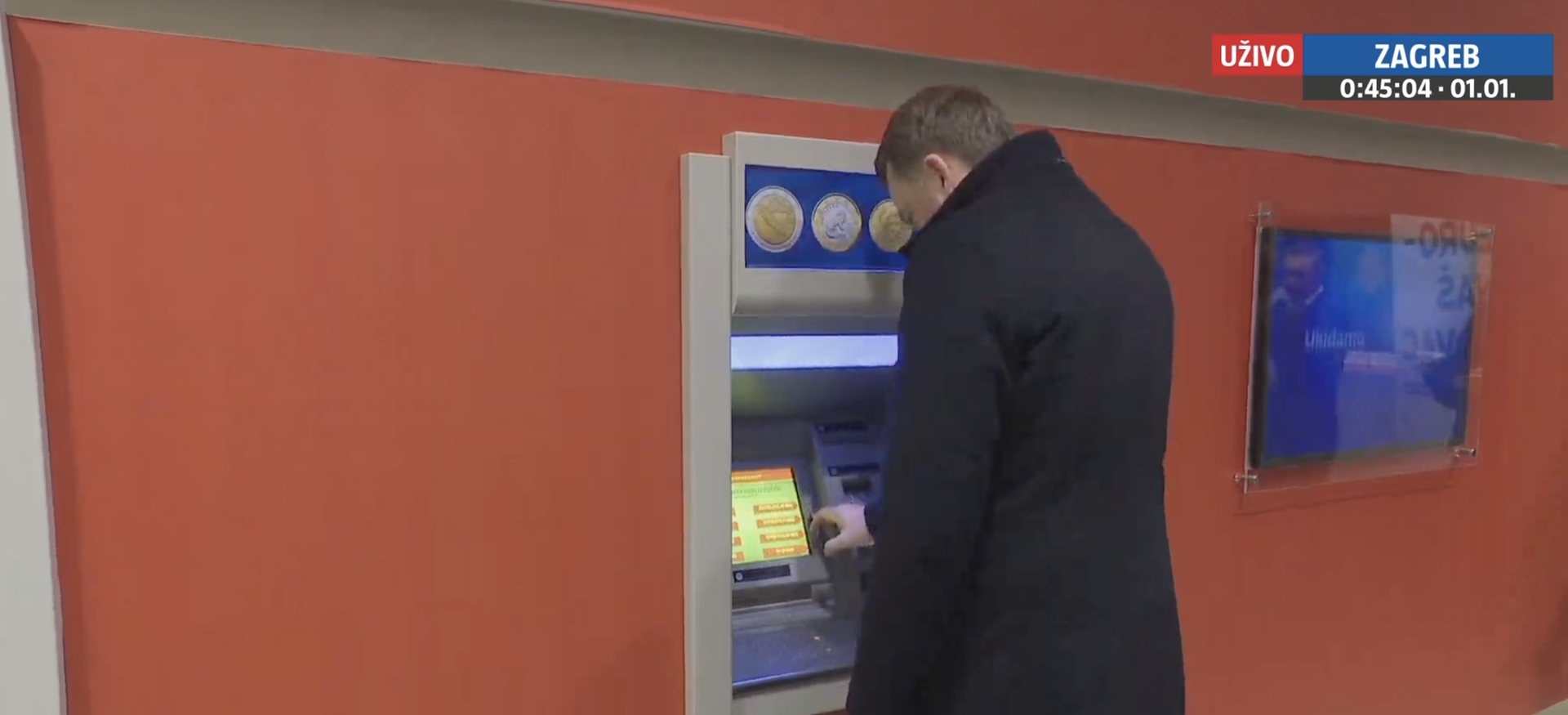 Podizanje eura na bankomatu
