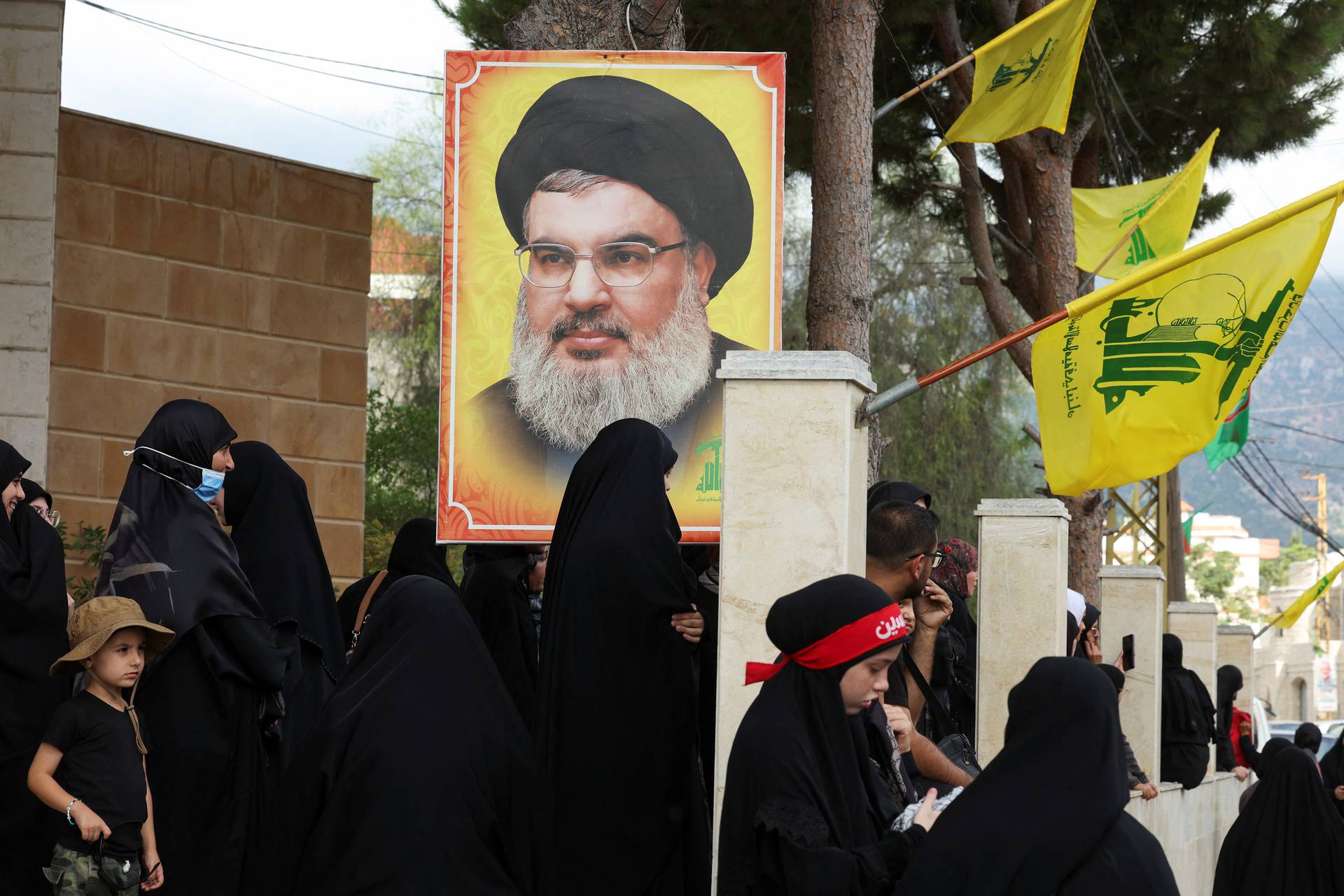 Funeral of Hezbollah member Ali Mohamed Chalbi in Kfar Melki