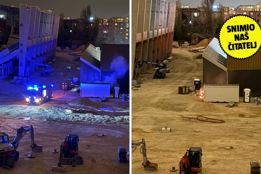 Po&zcaron;ar kod stadiona u Kranj&ccaron;evi&cacute;evoj, gorjela i fasada HNK 2: 'Tu su bili mladi&cacute;i...'