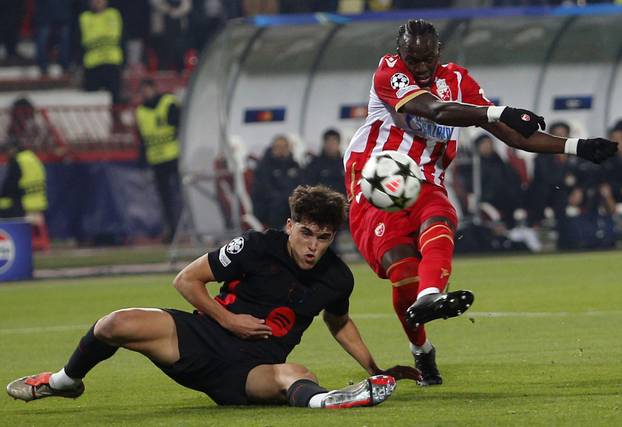 Susret 4. kola UEFA Lige prvaka izme&dstrok;u Crvene zvezde i Barcelone
