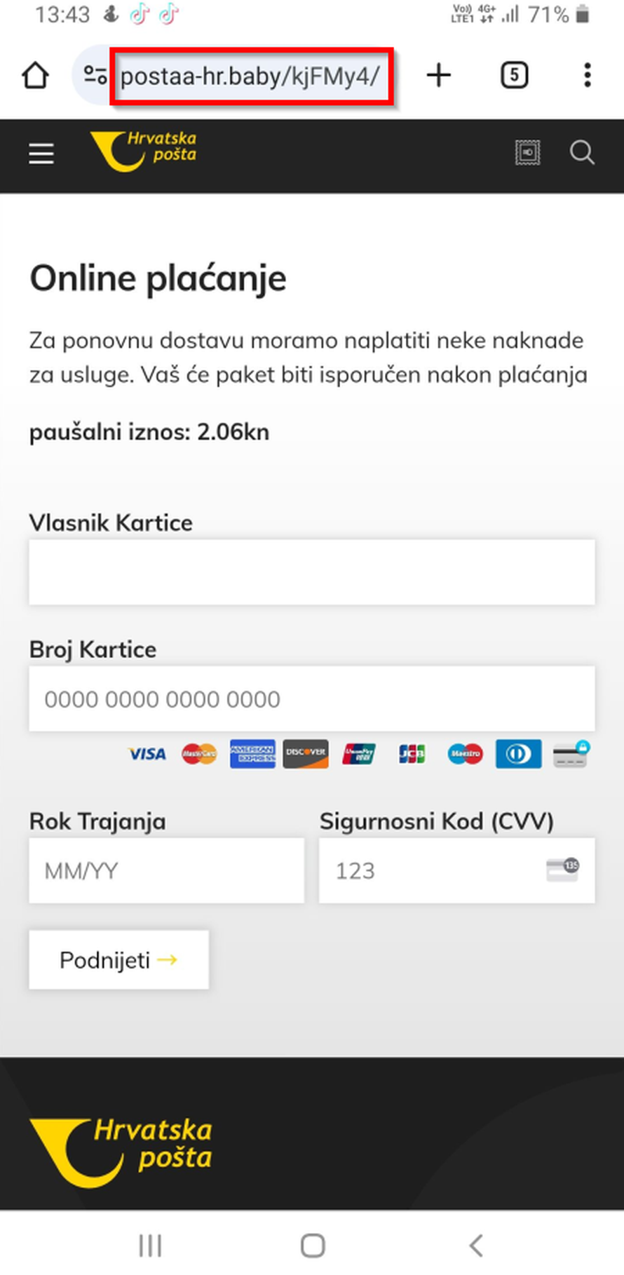 Kruže nove lažne poruke da vas čeka paket Hrvatske pošte: 'Baš mi dođu kad očekujem dostavu'