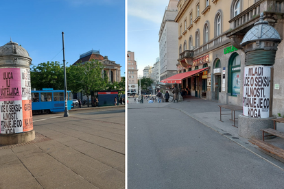 Po Zagrebu osvanuli plakati s porukama "Ulica ili učiteljica". Doznali smo što stoji iza njih