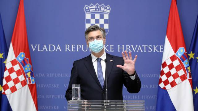 Zagreb: Premijer Plenković o gospodarskim mjerama Vlade zbog koronavirusa