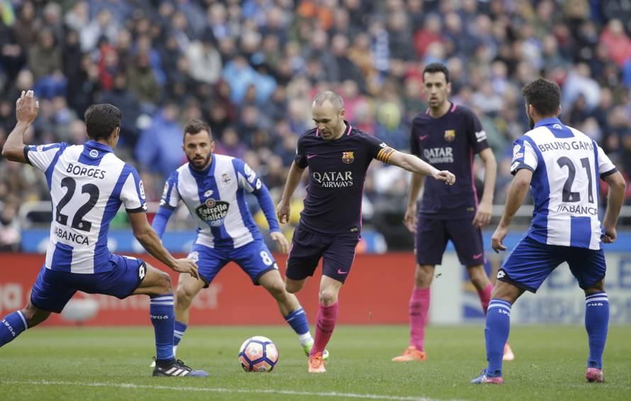 Football Soccer - Deportivo v Barcelona - Spanish La Liga Santander