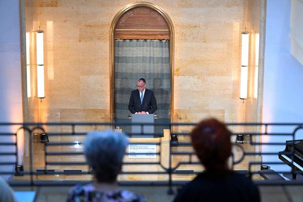Celebrations marking the completion of the renovation of the Reichenbachstrasse synagogue, in Munich