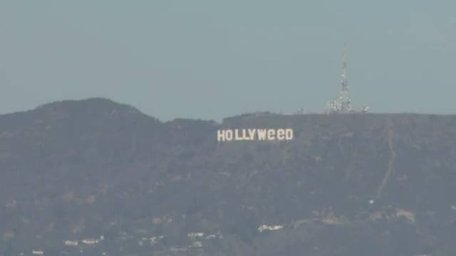 Novogodišnja spačka: Znak Hollywood postao 'Hollyweed'