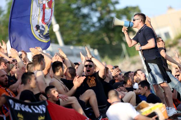 Atmosfera na stadionu tijekom finala SuperSport Hrvatskog nogometnog kupa između Hajduka i Šibenika