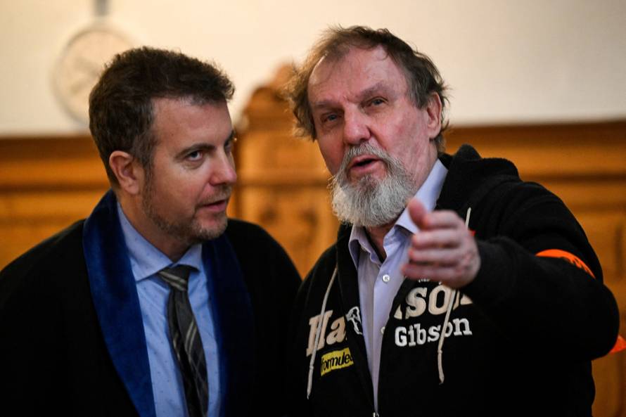 Juraj Cintula, accused of the 2024 attack on Slovak PM Robert Fico, attends the last day of his trial at the Specialised Criminal Court in Banska Bystrica
