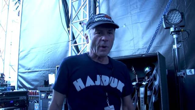 Frontmen Iron Maidena nosio majicu Hajduka u Rumunjskoj