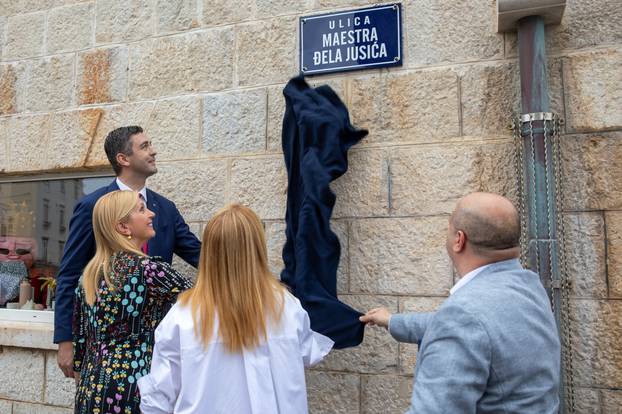 U Dubrovniku otkrivena ploÄa s nazivom ulice maestra Äela JusiÄa