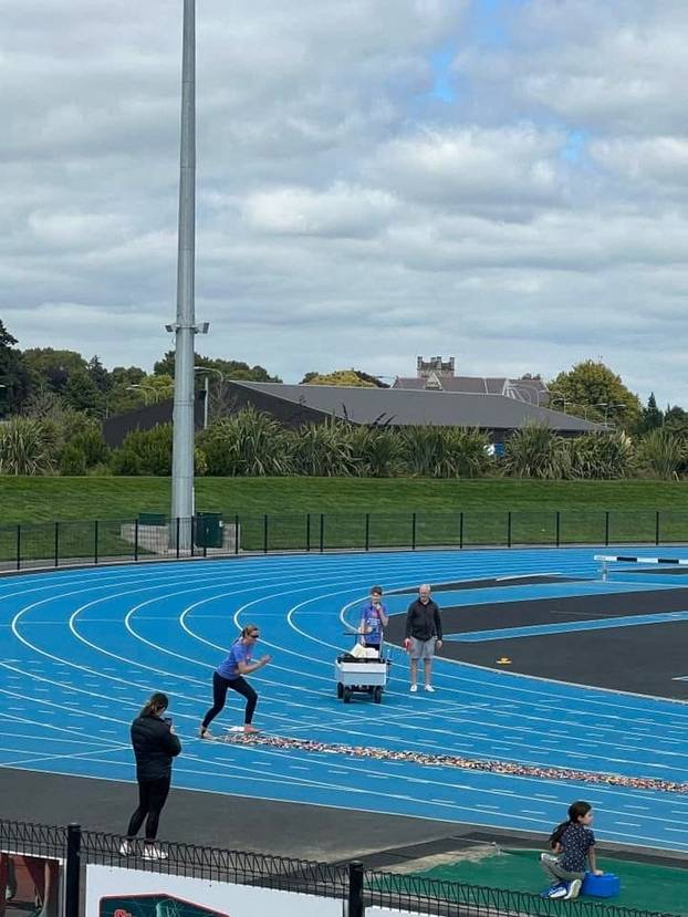 EXCLUSIVE: VIDEO: Woman breaks bizarre world record for fastest 100m run barefoot over LEGO