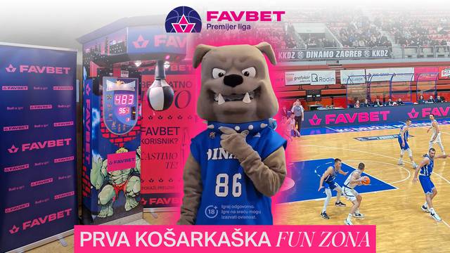 Na utakmici u košarkaškom centru Dražen Petrović postavljena Favbet Fun zona
