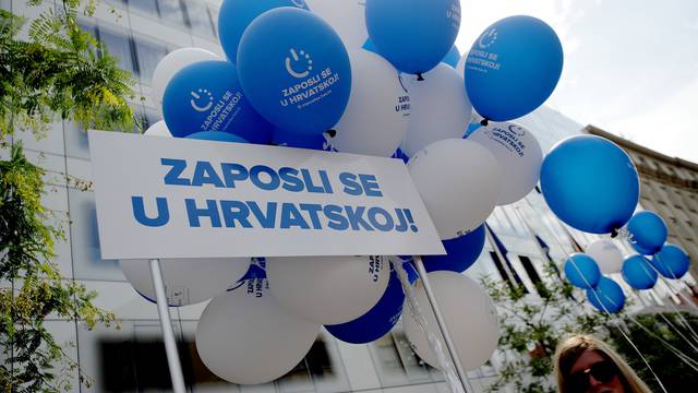 Zagreb: Na Europskom trgu predstavljena kampanja "Zaposli se u Hrvatskoj"