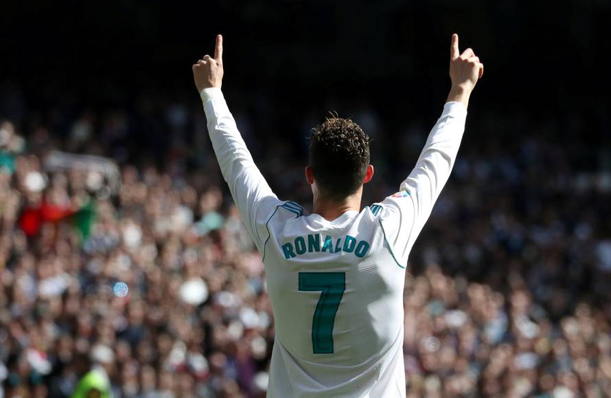 FILE PHOTO: File photo of Cristiano Ronaldo who retained his top spot this week as world's most popular athlete