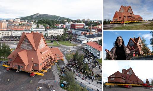 FOTO Ovo morate vidjeti!  U Švedskoj premještaju crkvu od 672 tone. Ide na put od 5 km...