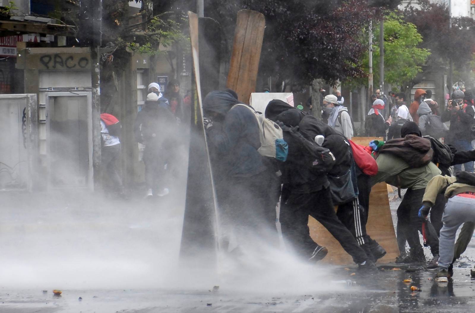 Protest against Chile's government in Concepcion