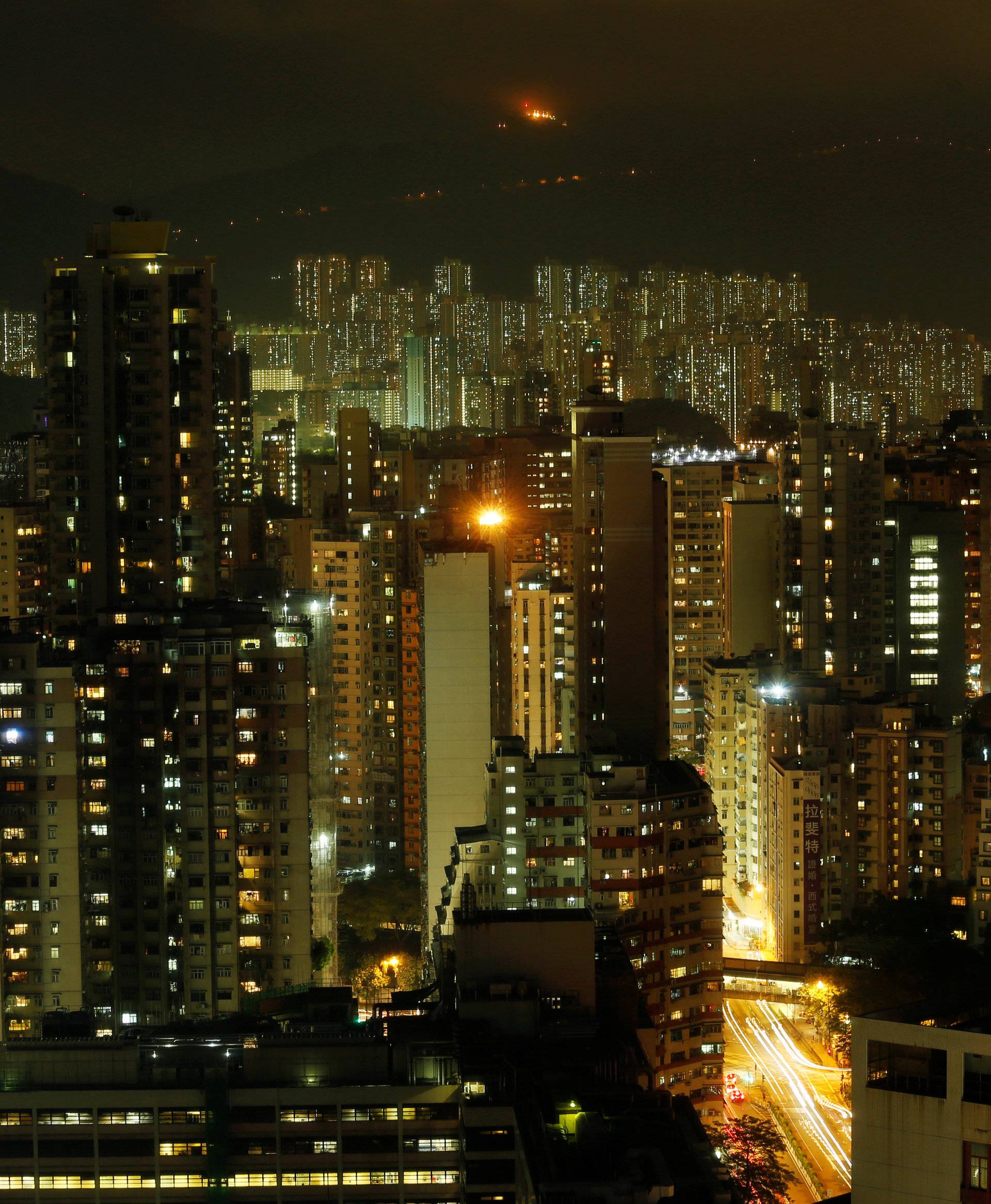 Residential buildings are seen in Hong Kong