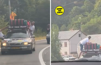 VIDEO U vožnji izlazili iz auta kroz prozor, penjali se na krov: 'Strašno, trubili su i divljali'