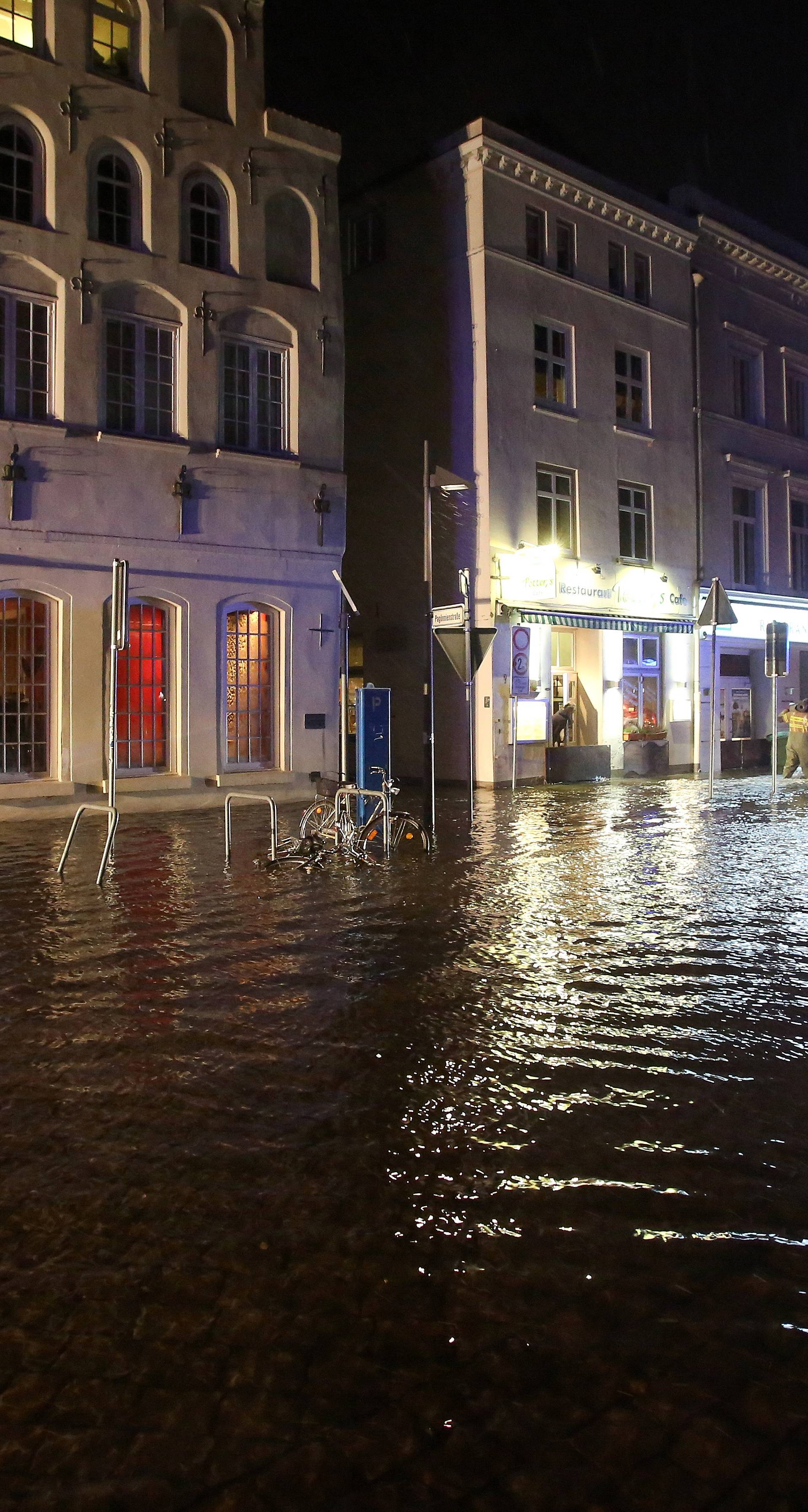 Flooding along the German Baltic coast