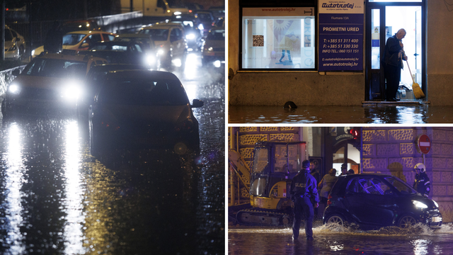 VIDEO Čovjek poginuo pod autom u bujici. I danas kiša u riječkoj regiji, zbraja se šteta
