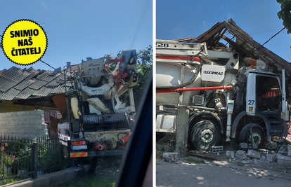 Šokantna snimka iz Zagreba: Kamionom im uletio u kuću!