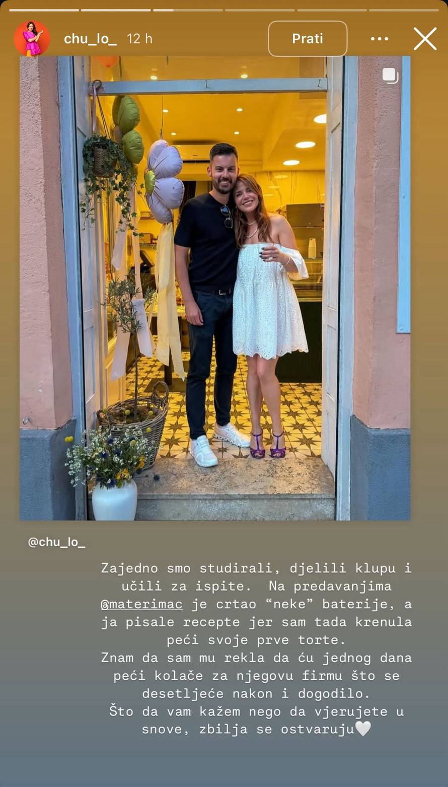 Ivana Čuljak podijelila detalje o studiranju s Rimcem: Crtao je to