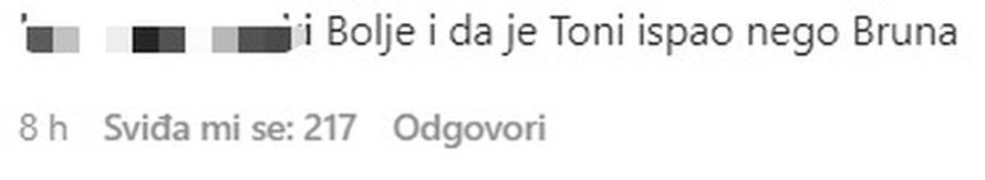 Cure su u showu plakale zbog Brune, a gledateljstvo ljutito: 'Bolje da je ispao Toni nego ona'