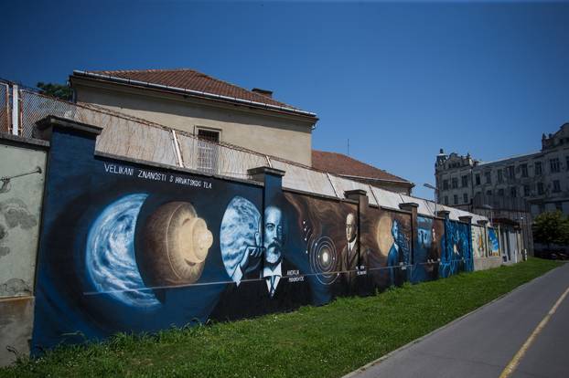 Osijek: Na zidu zatvora nalazi se mural s pet hrvatskih znanstvenika