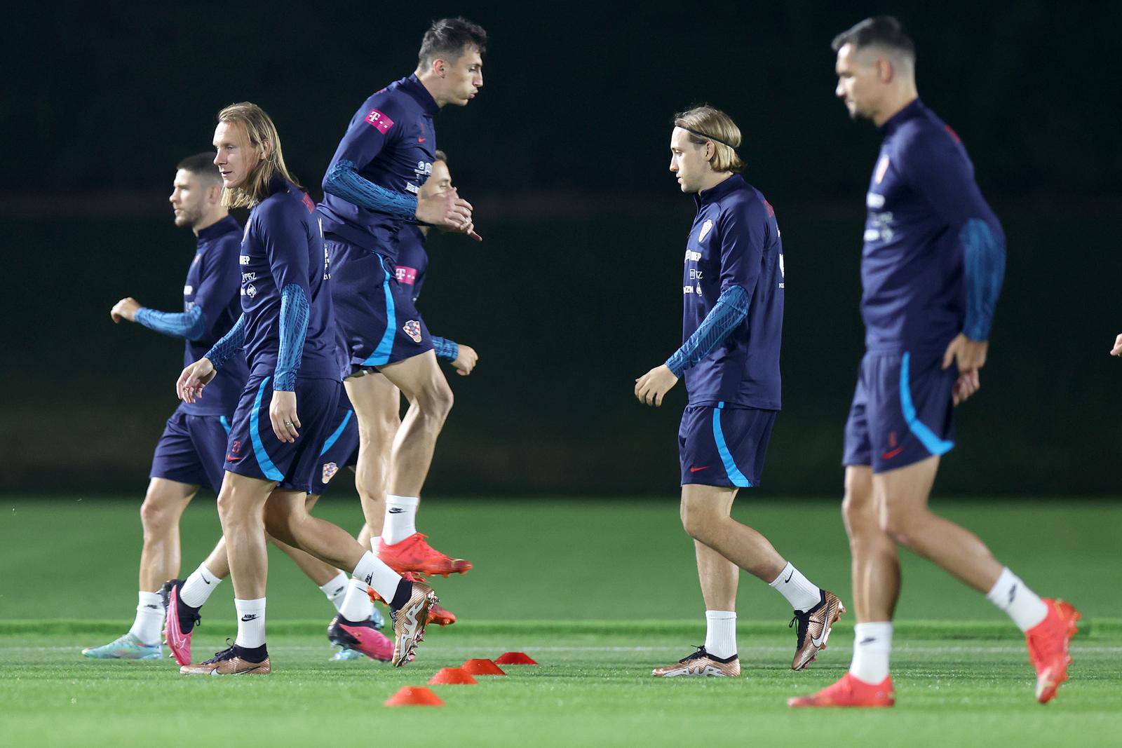 KATAR 2022 - Hrvatska nogometna reprezentacija odrađuje trening uoči polufinalnog dvoboja protiv Argentine