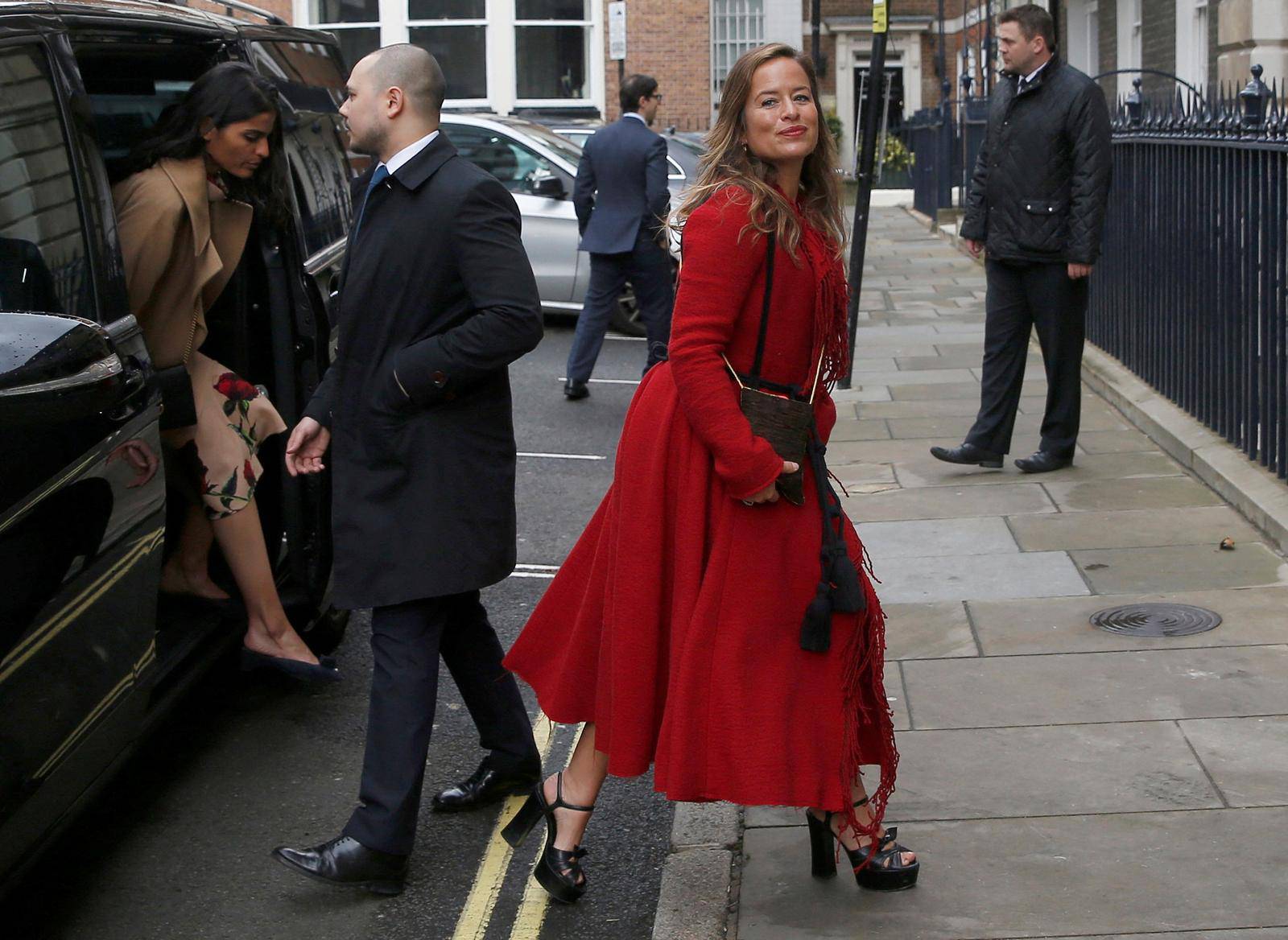 FILE PHOTO: Jade Jagger arrives for a reception to celebrate the wedding between media mogul Rupert Murdoch and former supermodel Jerry Hall which took place on Friday, in London