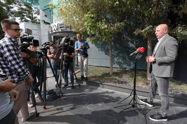 Zagreb: Jurica Jurjević addressed the media regarding UEFA's initiation of proceedings against HNS