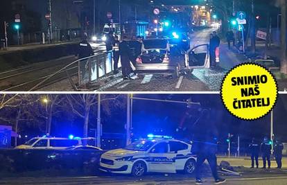 FOTO Krš i lom u Zagrebu, zabio se u ogradu tramvajske stanice: Bio je pod utjecajem alkohola