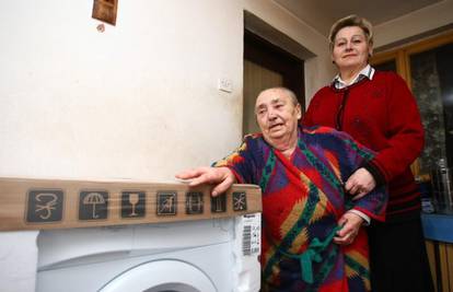 Zlata Mazur je u 74. godini dobila prvu perilicu rublja 