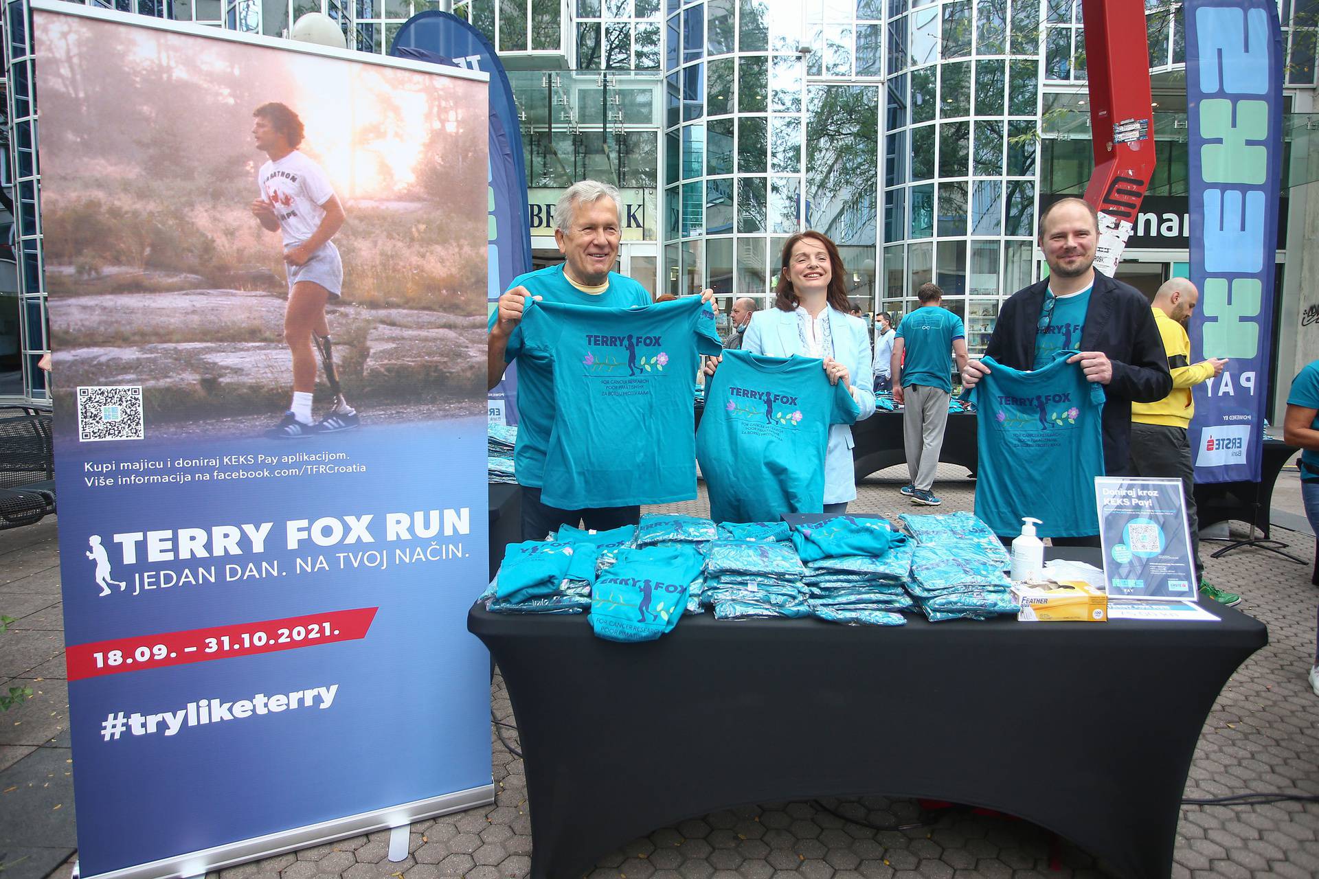 Zagreb: Obilježavanje početka 22. humanitarne trke Terry Fox Run