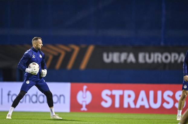 Zagreb: Trening GNK Dinamo uoči utakmice protiv Fenerbahce F.K.