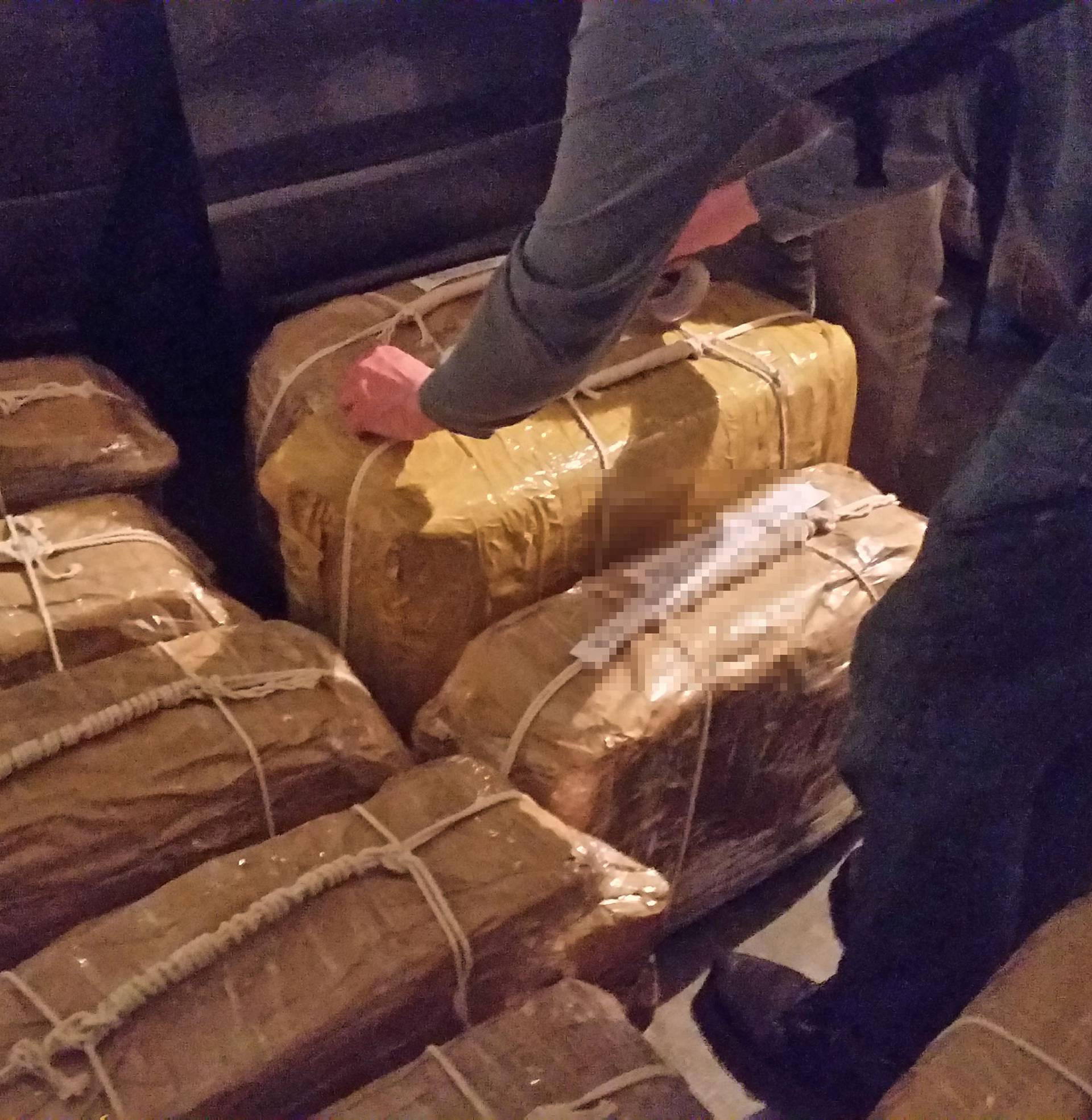 Handout photo of the cocaine that has been found in the Russian embassy in Buenos Aires