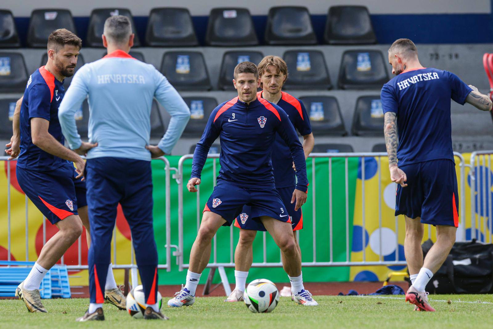 Neuruppin: Trening hrvatske nogometne reprezentacije uoči utakmice s Italijom 
