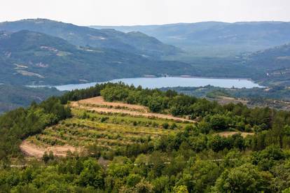 Pogled na umjetno jezero u srcu Istre: Izletnici ga rado obilaze