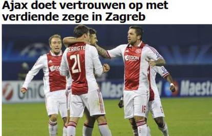Nizozemski mediji: Ajax je na Maksimiru zasluženo slavio