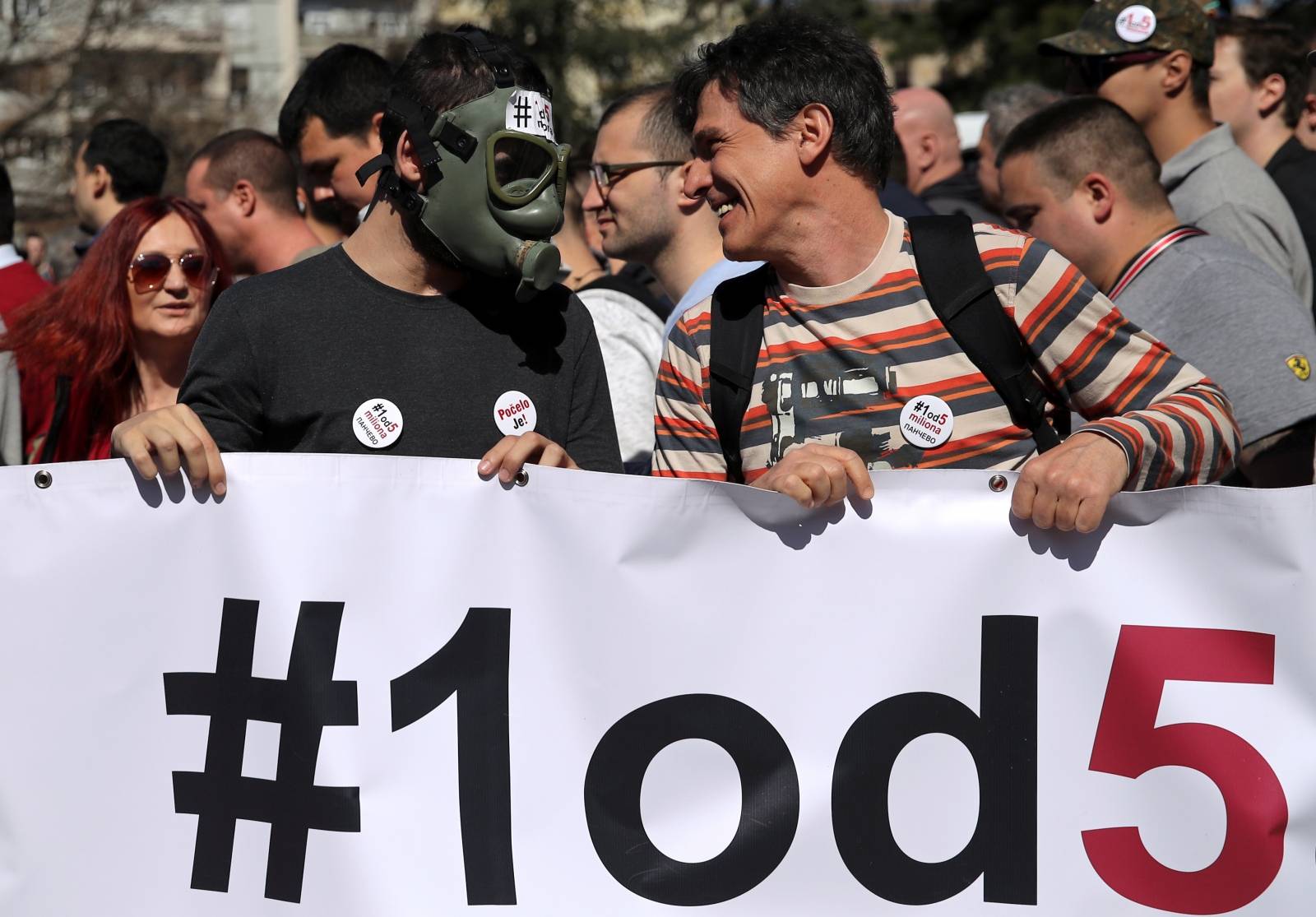 Protest against Serbian President Vucic in Belgrade