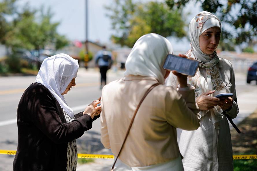 Scene of a reported active shooter situation at the Islamic Center in San Diego