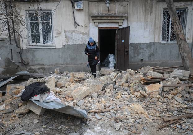 Aftermath of a Russian drone attack in Odesa