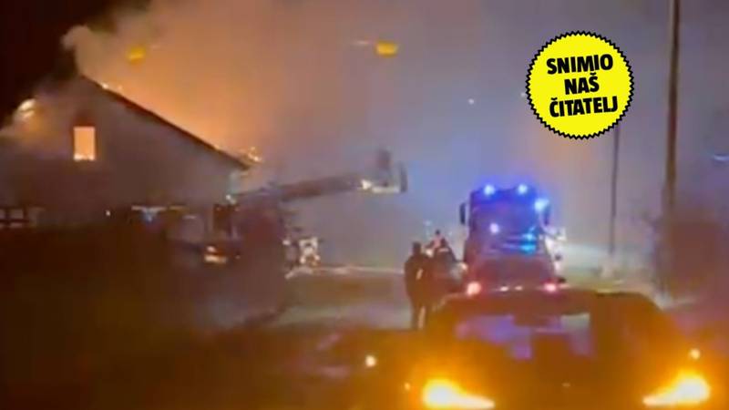 VIDEO Gori tvornica paleta u Kutini: 'Više vatrogasnih vozila je dojurilo, izgleda baš gadno!'