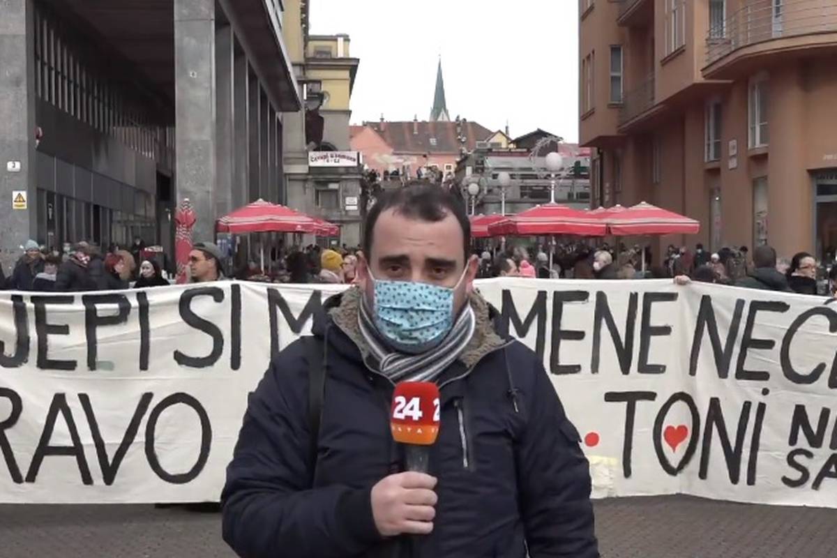 Prosvjednici usred Zagreba: 'Cijepi si mamu, mene nećeš'